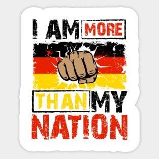 Anti Patriotism Design Germany Sticker